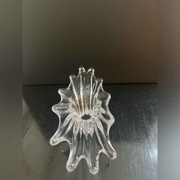 MCM Art Vannes Crystal Art Glass Bowl Elegant Trinket Dish Vintage 1950s France - Picture 4 of 14